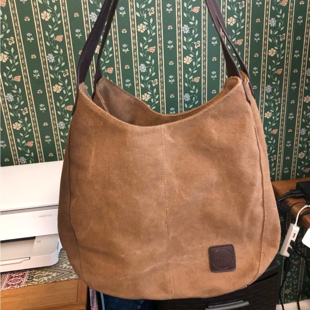 SOLD Canvas hobo bag